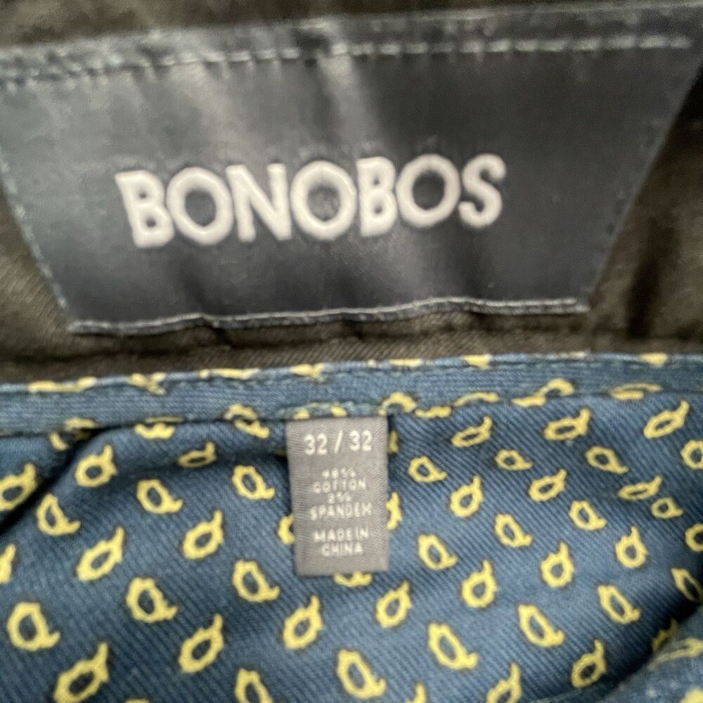 Bonobos Athletic Pants Dark Brown Straight Leg Cotton Chino Men's Size 32x32 - Picture 7 of 16